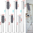 Microfiber Dusters for Cleaning, Duster with Extension Pole 30-100 Inches, FUUNSOO Extendable Long Feather Duster for Cleaning Ceiling Fan Duster High Ceiling Fan, Cobweb, Lights, Blinds