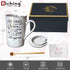Biching Best Friend Birthday Gifts for Women - Birthday Gifts for Women Friends - Friendship Gifts for Women - Birthday Gifts for Male Friend, BFF, Sister, Women - Ceramic Marble Coffee Mug 14 Oz Grey