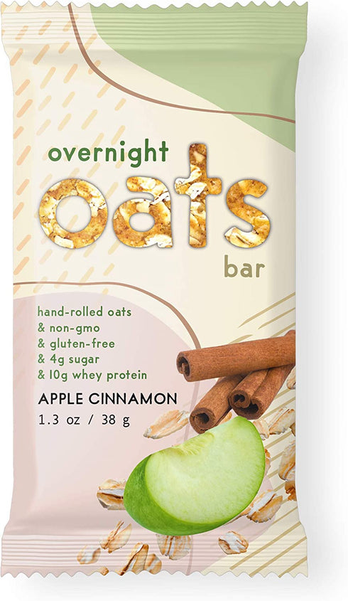 Overnight Oats Bar Apple Cinnamon, 11.7 Ounces, 9 Count(pack of 1)