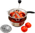 Bezrat Stainless Stainless Steel 2-Quart Food 3 Discs | Kitchen Mill for Mashing, Straining & Grating Fruits & Vegetables | Easy to Clean & Durable Quality, 17 x 9 x 5.2 inches, Silver
