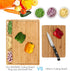 HHXRISE Large Bamboo Cutting Board With 3 Built-In Compartments And Juice Grooves - Kitchen Chopping Board for Meat (Butcher Block) Cheese and Vegetables (L 17 x 12.6")
