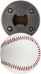 Stainless Steel Baseball Bottle Opener, Beer Bottle Opener Made from Real Baseball's Leather, Magnetic Bottle Opener & Cap Catcher - Cool Gadget for Teens, Present for Men & Main Beer Accessory
