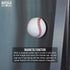 Stainless Steel Baseball Bottle Opener, Beer Bottle Opener Made from Real Baseball's Leather, Magnetic Bottle Opener & Cap Catcher - Cool Gadget for Teens, Present for Men & Main Beer Accessory
