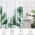NICETOWN Plant Shower Curtain for Bathroom Waterproof, Fresh Palm Tree Banana Leaf Green Shower Curtain with 12 Rustproof Stainless Steel Hooks for Laundry Room, 72" by 72"
