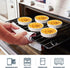 Dizada Quiche Pans Ramekins, 4 inch Mini Fluted Quiche Baking Dish Porcelain Tart Pan Baking Pans Perfect for Baking Small Tart Pies, Creme Brulee, Custard Dishes and Mini Cheesecake - Set of 6 (4 in)