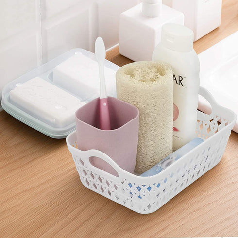 Joyeen Desktop Storage Baskets, 12 Pack Plastic Small Basket Trays