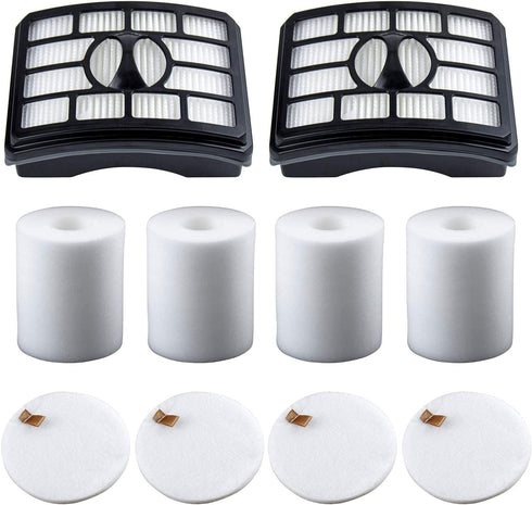 Replacement Filters for Shark Rotator Pro Lift-Away NV500, NV501, NV502, NV503, NV505, NV510, NV520, NV552, UV560, Compared to Part # XFF500 & XHF500 (2 Post Filters + 4 Foam & Felt Filters)