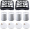 Replacement Filters for Shark Rotator Pro Lift-Away NV500, NV501, NV502, NV503, NV505, NV510, NV520, NV552, UV560, Compared to Part # XFF500 & XHF500 (2 Post Filters + 4 Foam & Felt Filters)