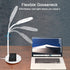 Desk Lamp with Wireless Charger, LED Desk lamp with USB Charging Port, 5 Lighting Modes 10 Brightness Levels, Sensitive Control Eye-Caring Office Lamp White