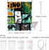 Emvency 72"x72" Shower Curtain Waterproof Bathroom Home Decor Shark Dino Pattern for Original Design with Dinosaur Grunge for Boys Kids Summer Polyester Fabric Adjustable Hooks Set