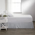 Linen Market Pleated Bed Skirt, Queen, Light Gray
