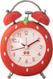 Strawberry Alarm Clock for Kids, Cute Alarm Clock for Heavy Sleepers with Backlight,Loud Twin Bell Alarm Clock for Bedroom Decoration (Red)