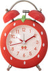 Strawberry Alarm Clock for Kids, Cute Alarm Clock for Heavy Sleepers with Backlight,Loud Twin Bell Alarm Clock for Bedroom Decoration (Red)