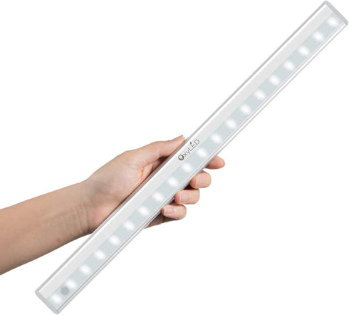 Tap Lights, OxyLED USB Rechargeable Dimmable 20-LED Wireless Mirror Lights, Portable Vanity Lights Night Light Bar with Touch Sensor, Safe Lights for Hallway, Bathroom, Bedroom, Kitchen