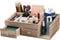 X-cosrack Rustic Wood Desk Cosmetic Office Drawer Jewelry Storage Organizer Box, Countertop Stationery Coffee Supplies Makeup Case for Bathroom Vanities Dresser Table