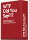 WTF Did You Say A Party Game Against All Dignity and Morality Full Game, XL Set of 594 Cards
