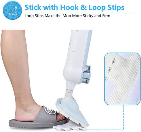 DOKER. 2 Pack Microfiber Mop Head Pads Replacement for Steam Mop VS521