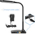 TW Black Desk Lamps for Home Office - Super Bright Small Desk Lamp with USB Charging Port, a Perfect LED Desk Light as Study Lamp, Bedside Reading Lights