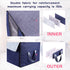 Large Capacity Storage Bag, 4 Pack Underbed Storage Bags with Reinforced Handle for Clothes, Comforters, Blankets, Bedding Brown