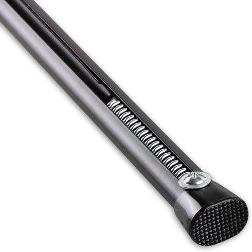 Rod Desyne Oval Spring Tension Rod 22"-36", Black, 22-36"