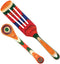 Baltique Marrakesh Collection 2 Piece Cooking Utensil Set, Spurtle & Measuring Spoon