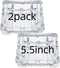 UMEIED Heavy Glass Ashtray, 2 Pack, Square Cigar Ashtray for Home Decor