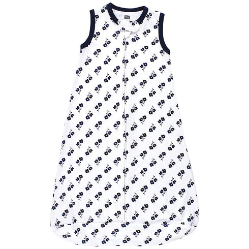 Hudson Baby Unisex Baby Interlock Cotton Sleeveless Sleeping Bag, Wildflower