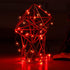 Mikasol Fairy Lights Battery Operated, 4 Packs Mini 3*AAA Battery Powered Copper Wire Led Starry String Lights Firefly Lights for Bedroom, Christmas, Parties, Decoration (5m/16ft Red)
