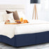 Nestl Pleated Bed Skirt, Easy Fit Bed Skirt, 14 Inch Tailored Drop Bed Skirt, Soft Double Brushed Premium Microfiber Ruffle Bed Skirt, Luxury Bedskirt, Hotel Bed Ruffle, King Bed Skirt Dark Blue