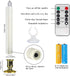 Flameless Taper Candles with Remote Timer LED Window Candles Christmas Candle Lights for Window Battery Operated Warm White Flickering Light