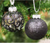 Sleetly Black Christmas Ornaments Shatterproof Ball Tree Decorations, Set of 16