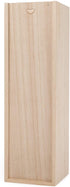 Twine, Single Bottle Wooden Decorative Wine Box with Lid, Great for Wine Accessory Sets, Exposed Wood Grain