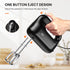 Hand Mixer Electric, PANTI Kitchen Handheld Small Mixer with Beaters and Whisk, 5 Dishwasher-safe Accessories, 5 Speeds & Eject Button, Portable Mixers for Easy Whipping Dough, Cake and Cream, HM3002