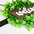 Lvydec Artificial Boxwood Wreath - 15" Welcome Wreath with Wooden Welcome Sign and White Flower Green Wreath for Front Door Window Home Decoration