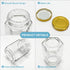 3 oz Hexagon Glass Jars with Gold Lids, 30 Pack Honey Jars Canning Jars Small Spice Jars for Jelly, Herb, Jams, Candy, Wedding Favors, Includes Labels and Pen