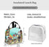 Zhousongst Toca Life World Portable Insulated Lunch Bag Picnic Bags Box with Front Pocket,Black,One Size