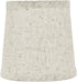 Aspen Creative 32832-2 Small Hardback Empire Shape Chandelier Clip-On Lamp Shade Set (2 Pack), Transitional Design in Flaxen, 5" bottom width (4" x 5" x 5")