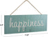 EXCELLO GLOBAL PRODUCTS Hanging Home Decor Sign with Sawtooth Hook and Jute Hanging Rope (Home, Family, Love, Laugh, Live, Happiness in Neutral Colorway)