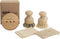 Zero Waste Dish Cleaning Starter Kit, Two Biodegradable Pot and Dish Brushes, Two Natural Loofah Sponges, Bamboo Soap Tray. Kitchen Set for Plates, Fruits, Vegetables, and Cast Iron Cookware