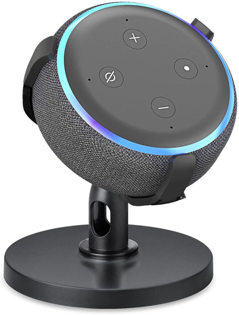 ?Echo Dot Stand‘ Table Holder for Echo Dot 3rd Generation, 360° Adjustable Stand Bracket Mount, Space-Saving Dot Accessories, No Muffled Sound Original Outlet Hanger for Smart Home Speaker