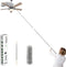 Clonynix Microfiber Dusters for Cleaning, 100" Telescopic Extension Long Pole Bendable Head, Scratch-Resistant Cover, Washable Duster for High Ceiling Fan, Blinds, Furniture & Cars