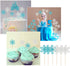 Golray Frozen Birthday Party Supplies Girls Princess Elsa Birthday Party Decorations 61 Balloons, Banner, Tassel, Sash, Pin, Cake Topper, Tattoo, Crown Wand, Girls Birthday Decor 2nd 3rd 4th 5th