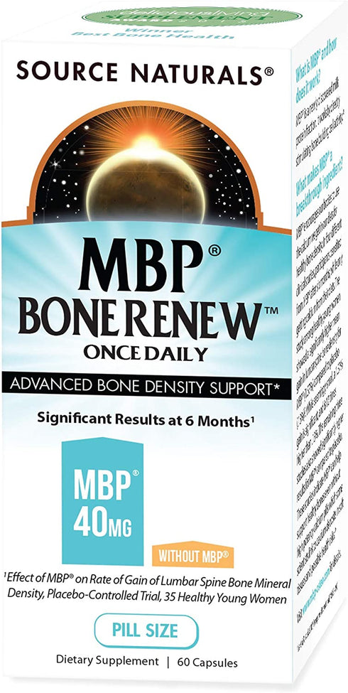 SOURCE NATURALS Mbp Bone Renew Capsule, 60 Count