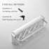 Delysia King Bathroom Shelves with Towel Bar,Wall Mounted Shower Storage Shelves Organizer for Bathroom,Kitchen (Silver)
