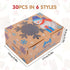 30 Pack Christmas Cookie Boxes for Gift Giving Christmas Bakery Box with Window Large Kraft Holiday Baking Box with Lids for Pastries Cupcakes Candy and Party Favor 8.3 x 5.9 x3.5 Inch by Colorbib