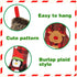 Aitbay Christmas Stockings, 4 Pack 18" Big Xmas Stockings, Burlap Plaid Style with Penguin Santa Snowman Reindeer and Plush Faux Fur Cuff Family Pack Stockings for Xmas Holiday Party Decor
