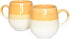 Bosmarlin Large Ceramic Coffee Mug Set of 2, 17 Oz, Big Tea Cup for Office and Home, Dishwasher and Microwave Safe (Melon Yellow, 2)