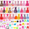 BM 75 Pieces Doll Clothes and Accessories for 11.5 Inch Girl Doll Include 15 Pcs Party Dresses, 10 Pcs Shoes, 10 Pcs Bags, 40 Pcs Different Doll Accessories