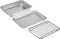 Nordic Ware 3 Piece Naturals Compact Grill and Bake Set, Silver