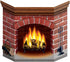 Beistle Brick Fireplace Stand-Up, Multicolored